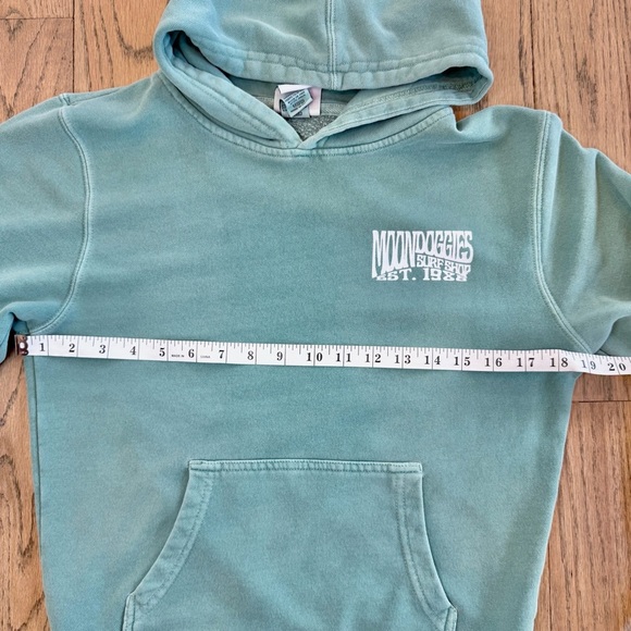 Moondoggies Beach Club Unisex Kids Basic Groove Pigment Dyed Hoodie Size M 8-10 - Picture 5 of 11